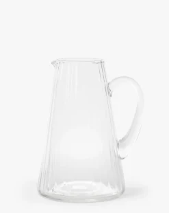 Adonis Ribbed Glass Pitcher