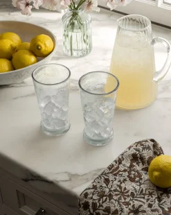 Adonis Ribbed Glass Pitcher