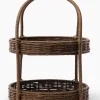 Aneesa Two-Tiered Wicker Tray