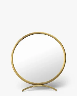 Antique Brass Folding Mirror