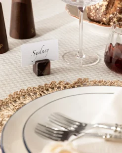 Auburn Marble Place Card Holders (Set of 4)