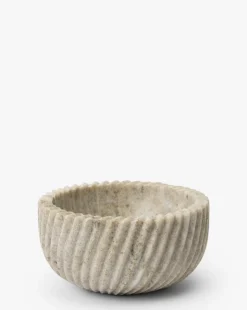 Beige Spiral Marble Bowl