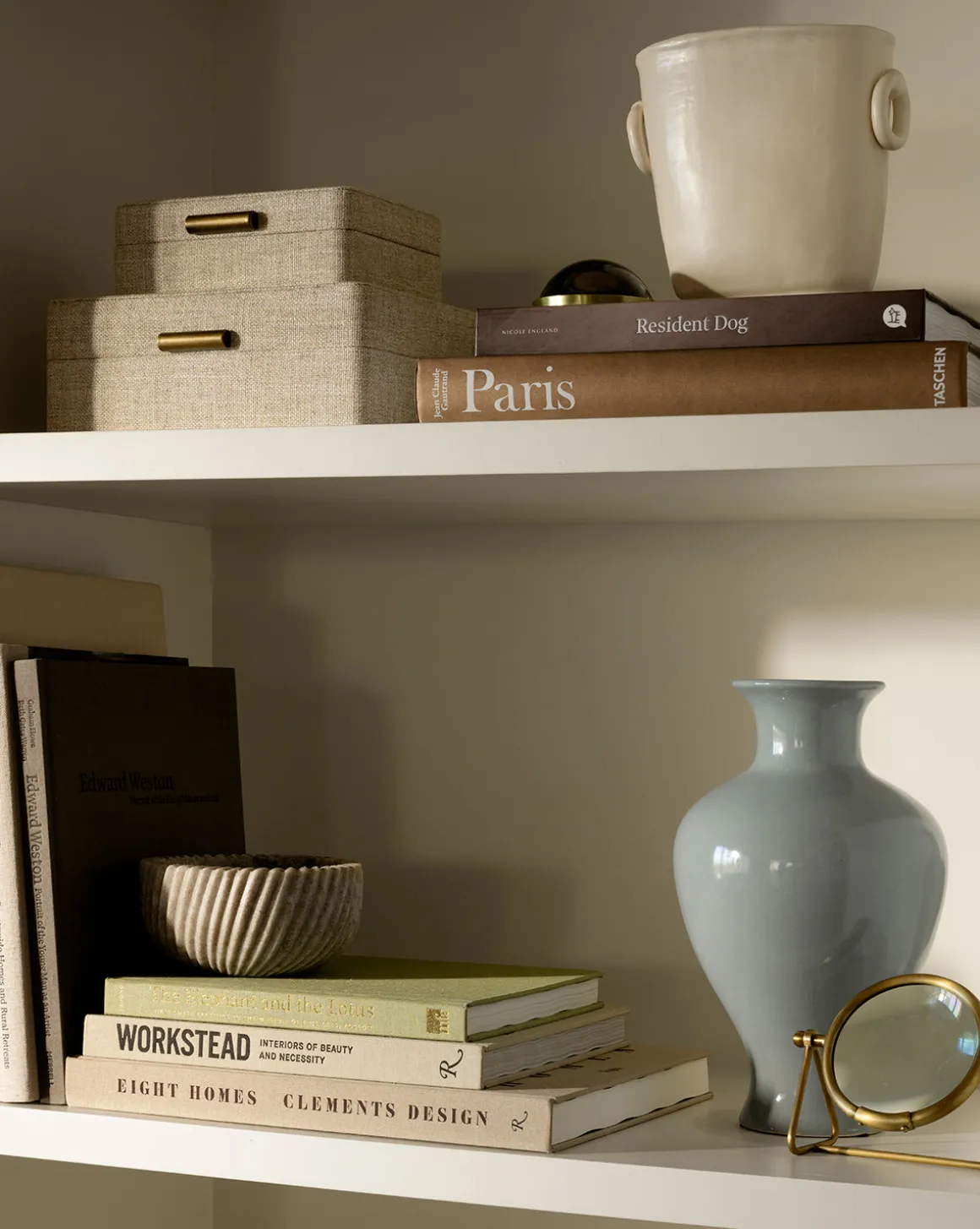 Beige Spiral Marble Bowl