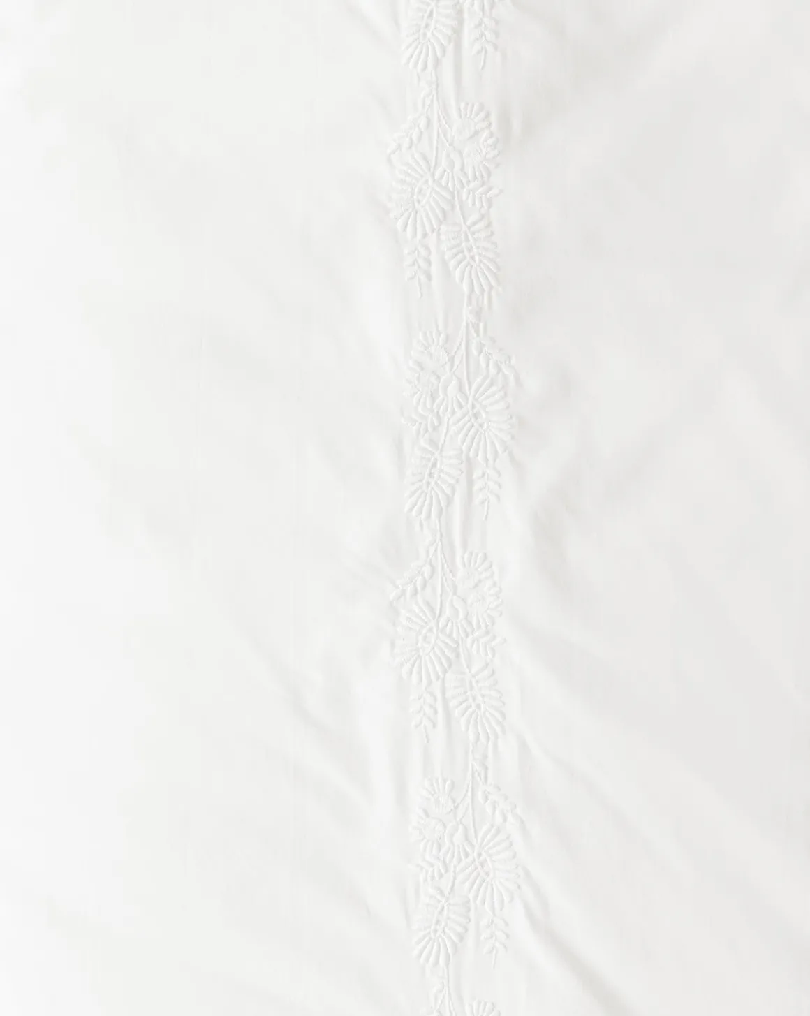 Bianca Percale Embroidered Duvet Cover