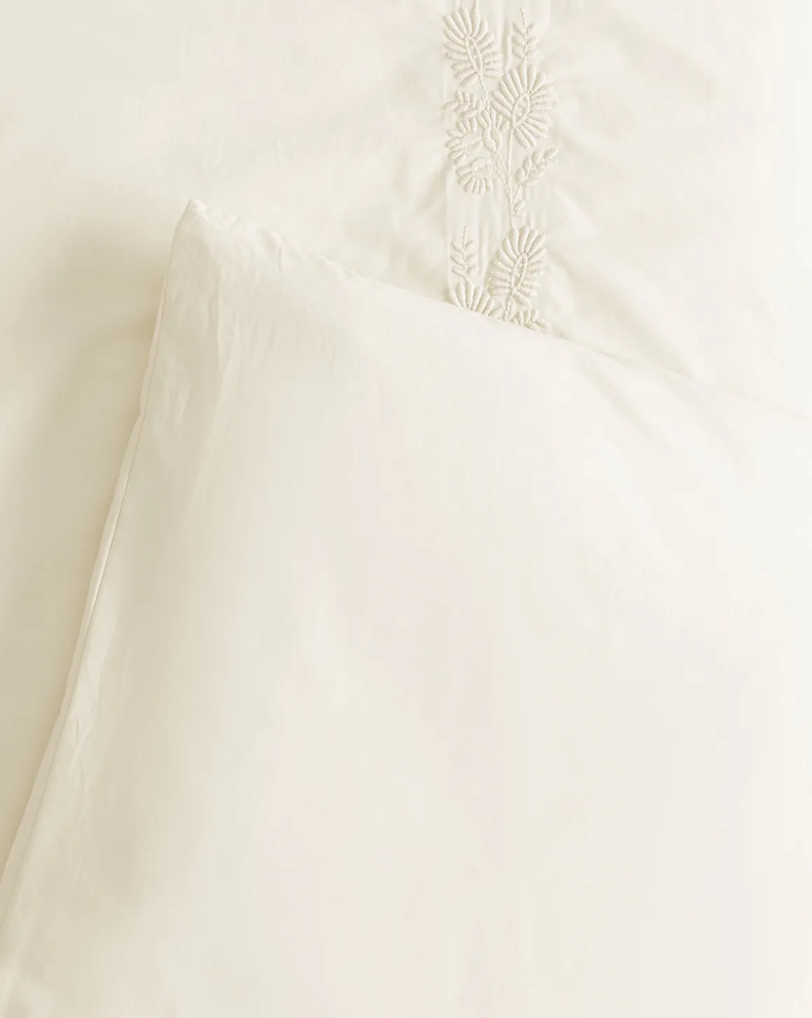 Bianca Percale Embroidered Duvet Cover