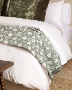 Bianca Percale Embroidered Duvet Cover