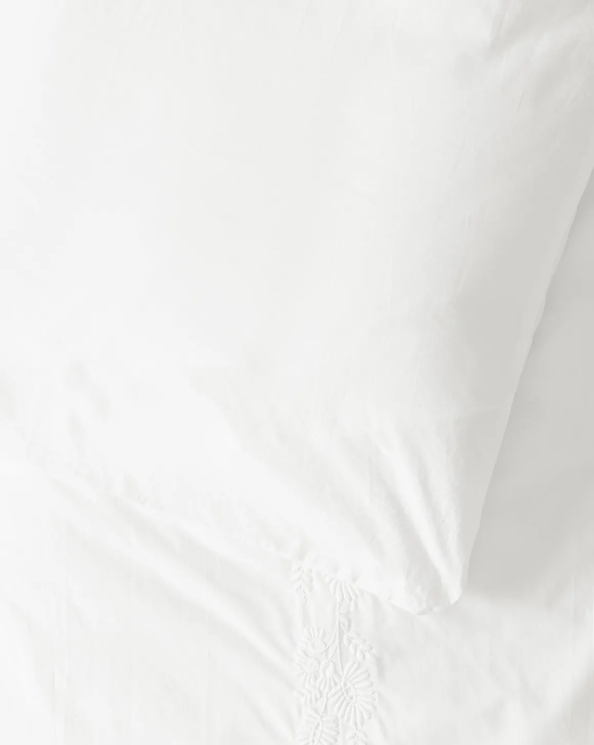 Bianca Percale Embroidered Duvet Cover