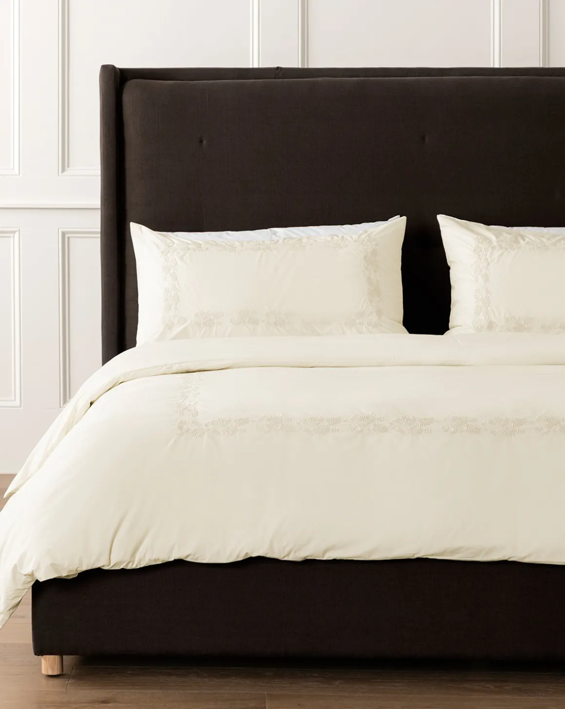 Bianca Percale Embroidered Duvet Cover