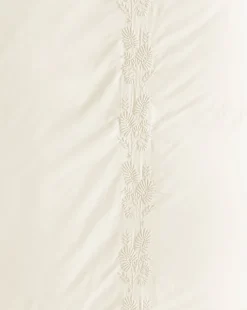 Bianca Percale Embroidered Duvet Cover