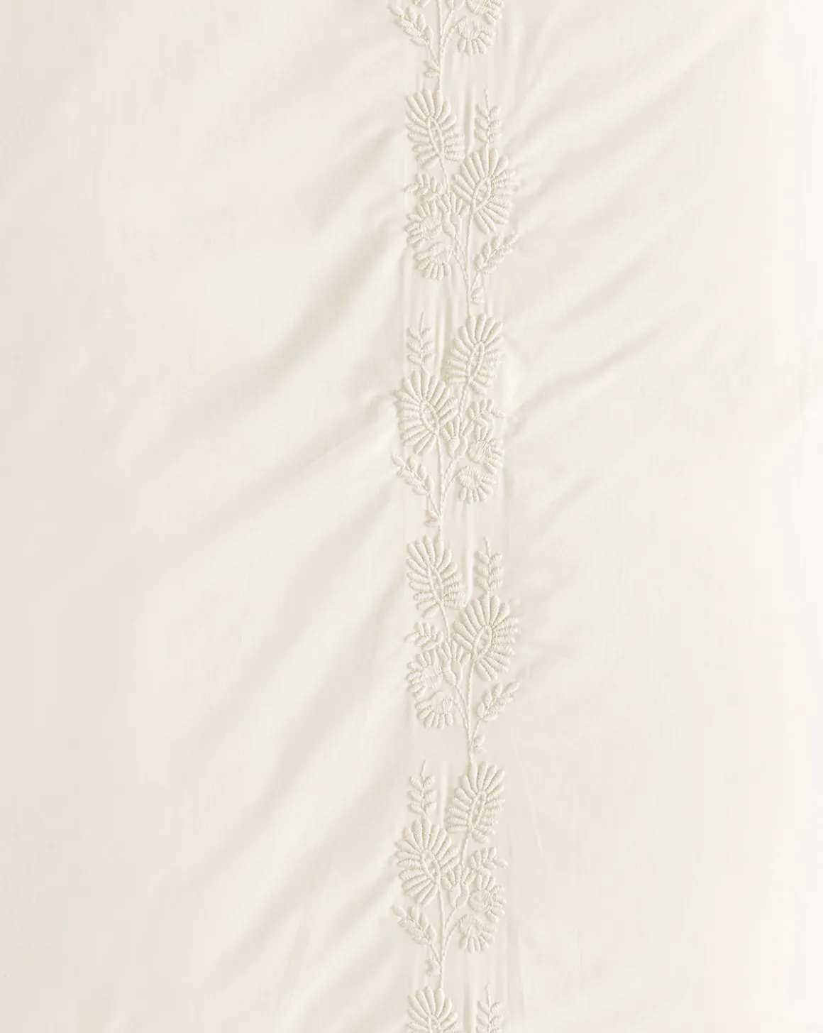 Bianca Percale Embroidered Duvet Cover