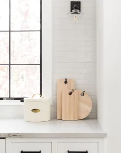 Brass Detailed Metal Bread Box