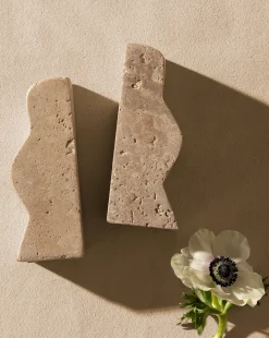 Catriona Travertine Bookends (Set of 2)