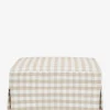 Crawford Gliding Ottoman in Gingham