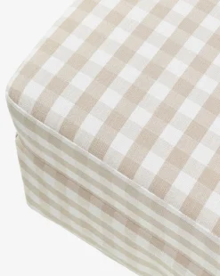 Crawford Gliding Ottoman in Gingham