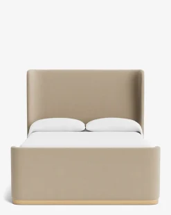 Denning Oatmeal Upholstered Bed (Ready to Ship)