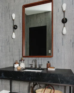 Franklin Leather Mirror