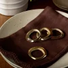Gilford Brass Napkin Rings (Set of 4)