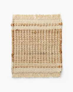 Girona Cream Handwoven Jute Rug Swatch