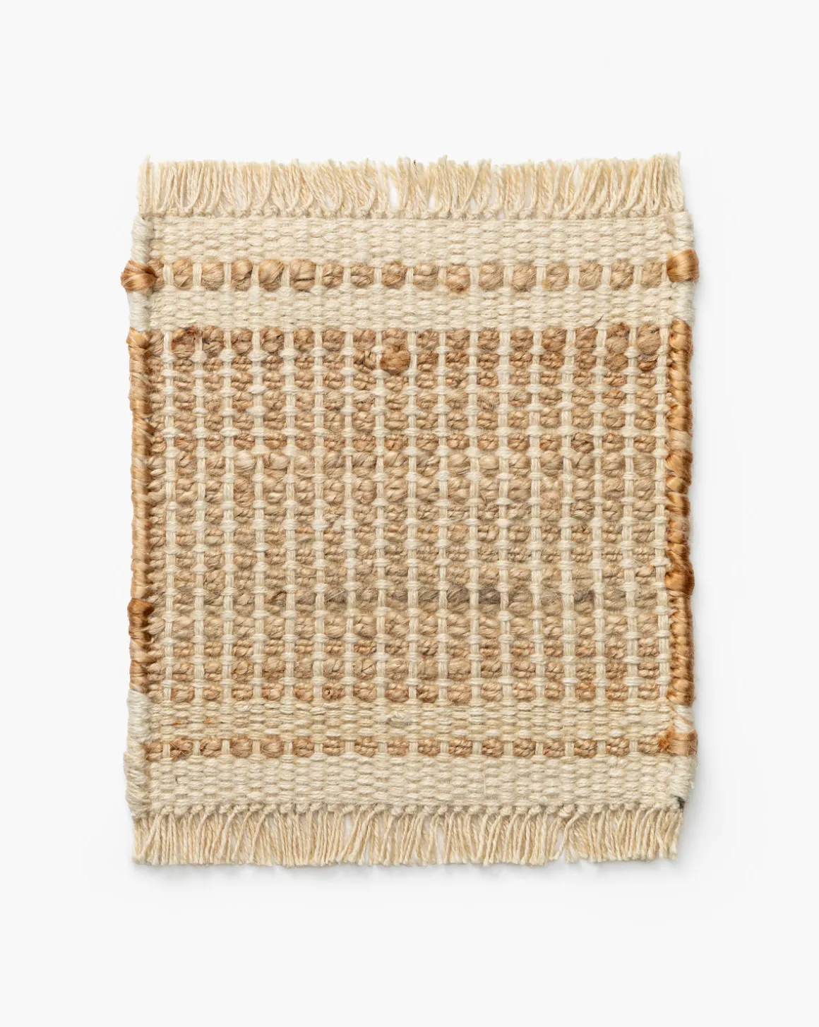 Girona Cream Handwoven Jute Rug Swatch