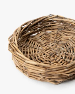 Glass Cloche with Woven Base