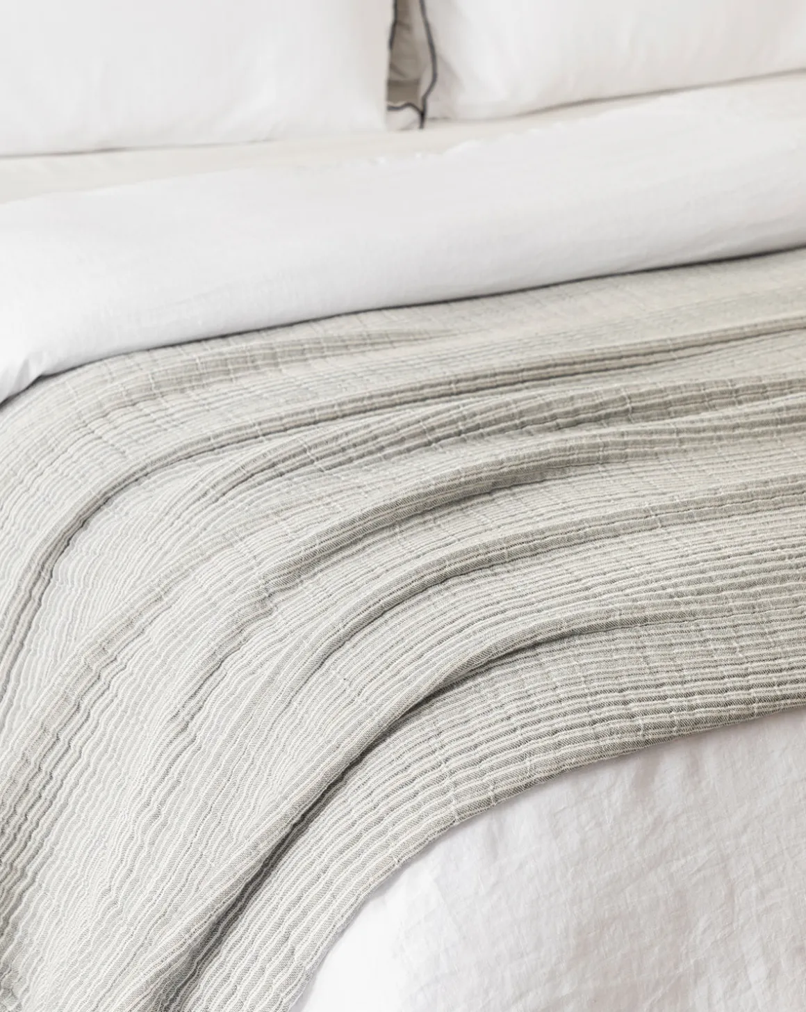 Hanson Striped Cotton Coverlet