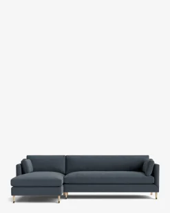 Haverford Upholstered Left Chaise Sectional 113"