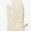 Linen Blend Waffle Oven Mitt
