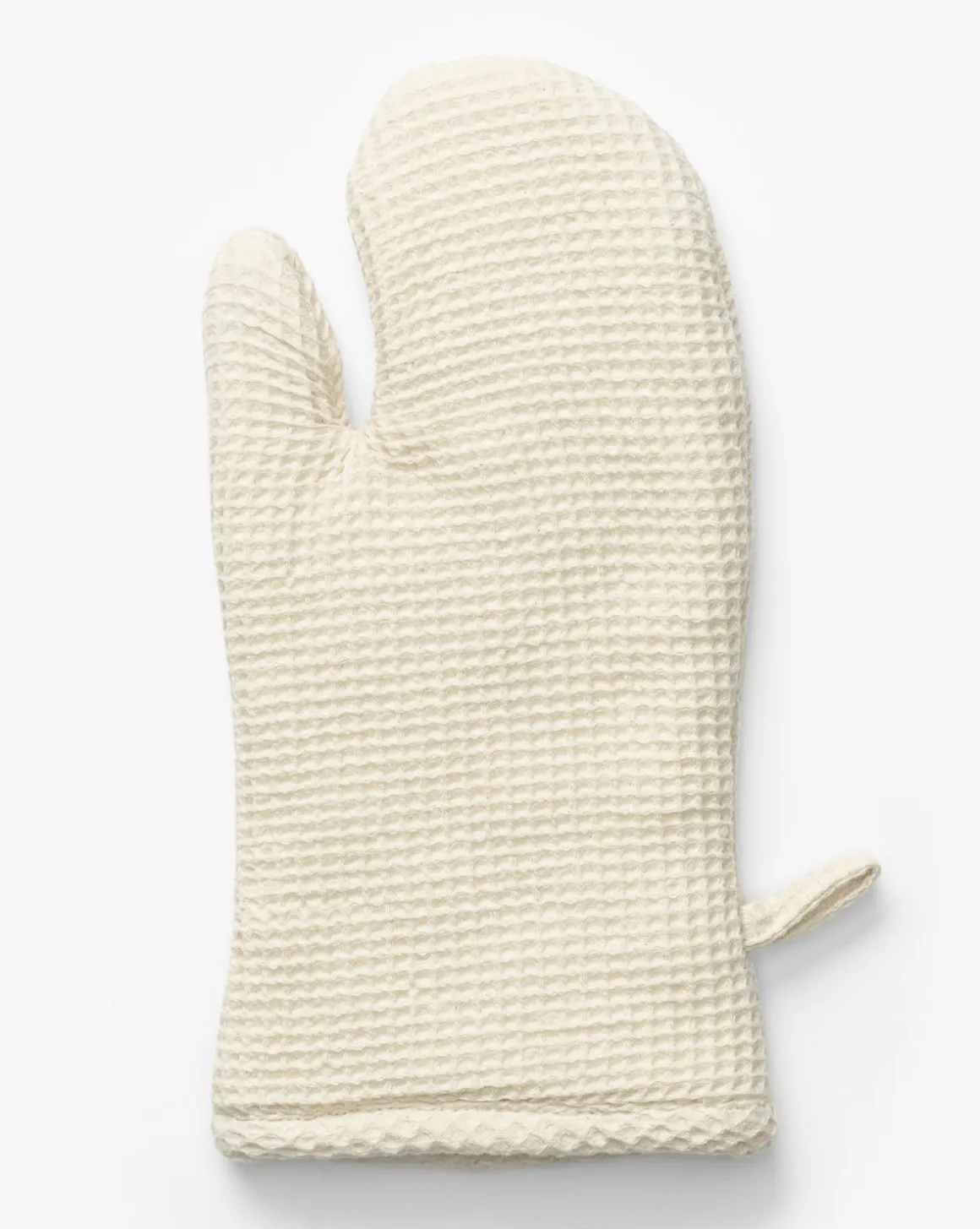 Linen Blend Waffle Oven Mitt