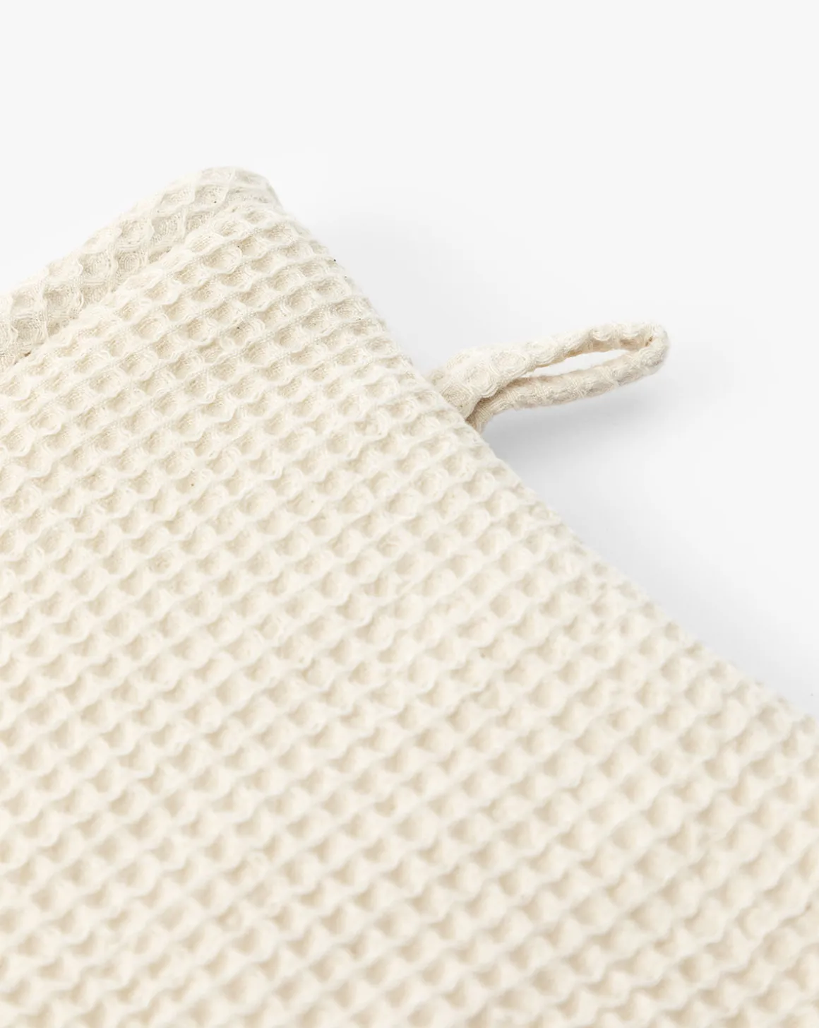 Linen Blend Waffle Oven Mitt