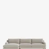 Lucille English Roll Arm Right Chaise Sectional 107"