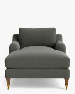 Lucille English Roll Arm Chaise Lounge