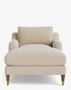 Lucille English Roll Arm Chaise Lounge