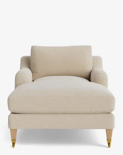 Lucille English Roll Arm Chaise Lounge