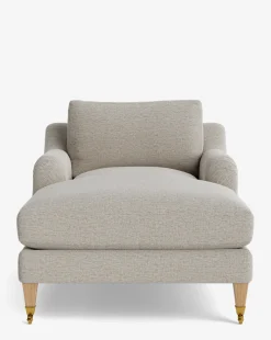 Lucille English Roll Arm Chaise Lounge