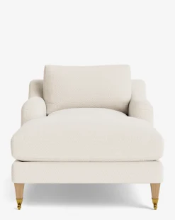 Lucille English Roll Arm Chaise Lounge