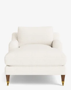 Lucille English Roll Arm Chaise Lounge