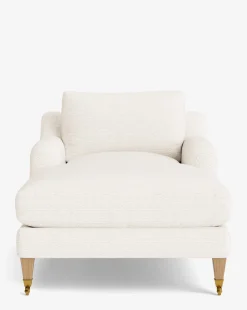 Lucille English Roll Arm Chaise Lounge