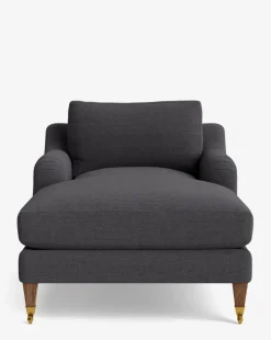 Lucille English Roll Arm Chaise Lounge