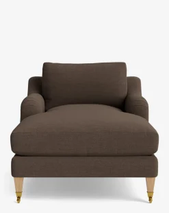 Lucille English Roll Arm Chaise Lounge