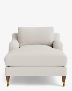 Lucille English Roll Arm Chaise Lounge