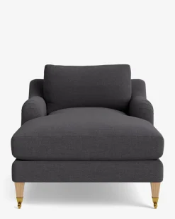 Lucille English Roll Arm Chaise Lounge