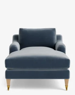 Lucille English Roll Arm Chaise Lounge