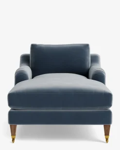 Lucille English Roll Arm Chaise Lounge