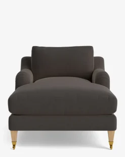 Lucille English Roll Arm Chaise Lounge