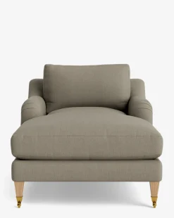 Lucille English Roll Arm Chaise Lounge