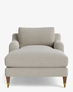 Lucille English Roll Arm Chaise Lounge