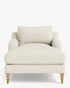 Lucille English Roll Arm Chaise Lounge