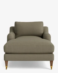 Lucille English Roll Arm Chaise Lounge