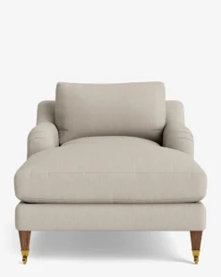 Lucille English Roll Arm Chaise Lounge