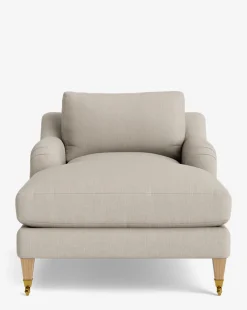 Lucille English Roll Arm Chaise Lounge